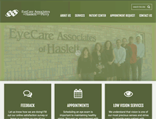 Tablet Screenshot of hasletteyecare.com